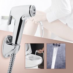 Doccetta bidet, nebulizzatore per bidet multifunzione bidet palmare spruzzatore doccetta bidet in acciaio inossidabile con supporto per tubo e staffa parete per igiene personale e spray per vasino 6