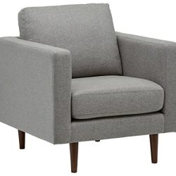 Marchio Amazon – Rivet, sedia modello Revolve, stile moderno, tessuto grigio