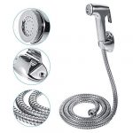 Doccetta bidet, nebulizzatore per bidet multifunzione bidet palmare spruzzatore doccetta bidet in acciaio inossidabile con supporto per tubo e staffa parete per igiene personale e spray per vasino