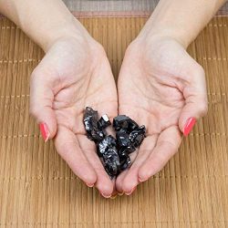 Pietre di Shungite Elite per la Purificazione dell’acqua, 25 Grammi di Frammenti Argentati di Shungite Elite Grezza | Frammenti Naturali e Autentici Provenienti Dalla Carelia, Russia | 25 g 11