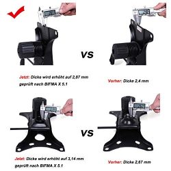 SONGMICS Sedia da Ufficio di Forma Sportiva, con Braccioli Sollevabile, Schienale Alto, di Altezza Regolabile 119-129 cm, Portata massima: 150 kg, Design Ergonomica, Nero,OBG62B 7