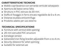 Garofalo – Mobiletto Coprilavatrice C/P 390 6