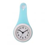 Mumusuki Orologio da Doccia per Bagno, Orologio da Parete Impermeabile per la Decorazione della Cucina del Bagno (Batteria Non Inclusa)(Blu)