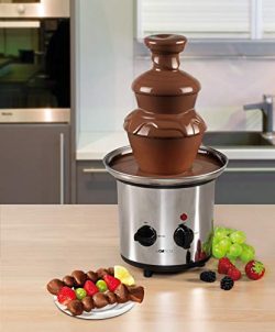 Acciaio inossidabile Fontana di cioccolato fontana di cioccolato fontana elettrico formaggio frutta-Salsa Salsa Barbecue (Sparsame 170 Watt, per circa 500 gr o circa 750 G cioccolato fondente) 5