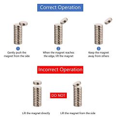 Yizhet 50pz Magneti Forti neodimio N38 Potente Magnete calamita Super Forte da Parete 10 x 2mm (10 x 2 mm) 4