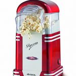 Ariete Popcorn Popper Party Time Macchina per Pop-Corn Senza Olio e Grassi, Plastica, 1.100 watt, Rosso