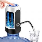 YOMYM Dispenser di Acqua, USB Ricarica Automatica Pompa per Acqua Portatile elettrica, Rimovibile, Adatta all’Uso in Acqua imbottigliata.