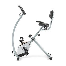 Capital Sports Trajector – Cyclette, X-Bike, Schienale Di Supporto, Maniglie Laterali, Volano Da 3 Kg, 8 Livelli, Computer Con Display LCD, Misurazioni Pulsazioni Manubrio 6