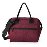 Esonmus 9L Borsa Termica Pranzo, Borsetta Porta Pranzo Termica, Borsa Frigo Tracolla, Tenuta Stagna per Lavoro e Picnic(Vino Rosso)