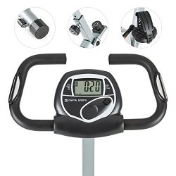 Capital Sports Trajector – Cyclette, X-Bike, Schienale Di Supporto, Maniglie Laterali, Volano Da 3 Kg, 8 Livelli, Computer Con Display LCD, Misurazioni Pulsazioni Manubrio 5